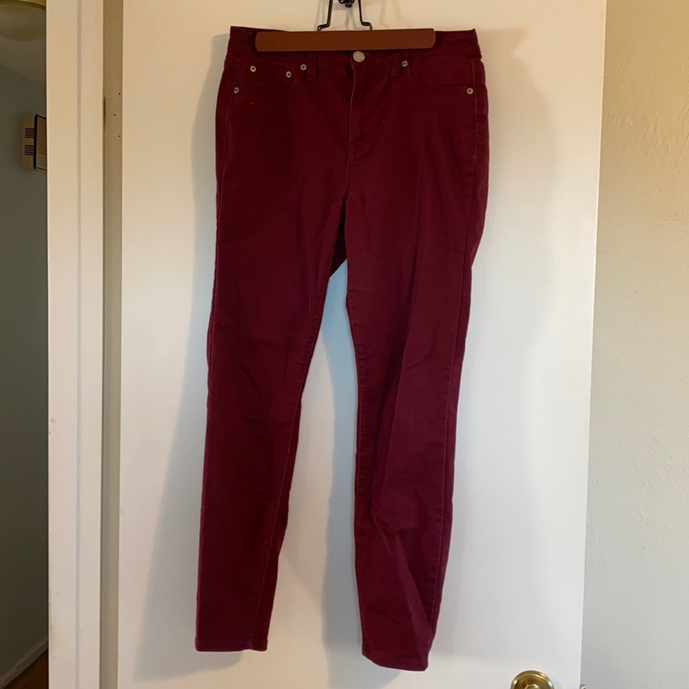 Maroon High waisted jegging from Aeropostale
